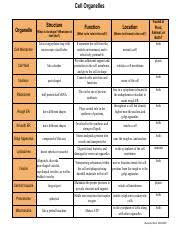 Check spelling or type a new query. M3l1 Cell Organelles Chart Pdf Cell Organelles Organelle Cell Membrane Structure What Is Its Shape What Does It Look Like Like A Large Plastic Bag Course Hero