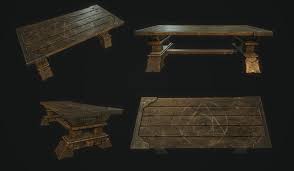 Alchemy Table 3d Game Model Marcin Cecot 3d Games Low Poly Games Games