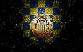 The iconic c with the laurels was added in 1973, along with two stars above the shield in reference to the titles obtained in 1971 and 1973. Herunterladen Hintergrundbild Rosario Central Fc Glitzer Logo Argentinische Primera Division Blau Gelb Karierter Hintergrund Fussball Argentinischer Fussballverein Rosario Central Logo Mosaikkunst Ca Rosario Central Club Atletico Rosario Central