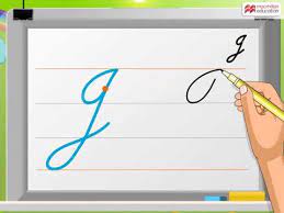 First, you make a cursive capital a (same as lower case but taller). Cursive Writing Capital Letter J Macmillan Education India Youtube