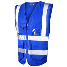 Material and comfort safety vests come in light and breathable material to ensure maximum comfort and the least interference. Urban54 Hi Vis Superior Vest Royal Blue Bk Safetywear