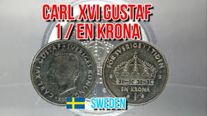 Three small crowns within crowned shield. 1 Krona 2002 Carl Xvi Gustaf Sweden Coin Collection Youtube