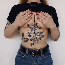 Sternum tattoo forearm tattoos body art tattoos sleeve tattoos black tattoos small tattoos cool tattoos. 23 Stunning Sternum Tattoo Ideas For Bold Women Page 2 Of 2 Stayglam