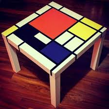6 Hacks That Show How Well Mondrian Goes With Ikea Ikea Hackers In 2021 Ikea Lack Side Table Funky Painted Furniture Decor