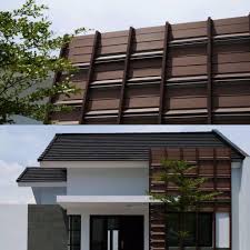 We Made The Wpc Farcades For Over 200 Houses For Taman Tirta By Sumber Baru Land In Yogyakarta Wpc Constructi Wood Plastic Composite Wpc Decking Deck Design