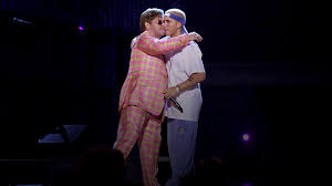 Rewind: The story behind Eminem and Elton John's iconic (and controversial)  2001 Grammys performance