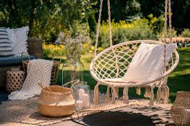 Here, a beautiful stone path leads the way to an elevated patio. 18 Front Porch Furniture Ideas Home Decor Bliss