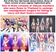 Gokudolls episodes online in high quality with professional english subtitles on animeshow.tv. Backstreet Girls Gokudols Imo Best Comedy Anime Animemes