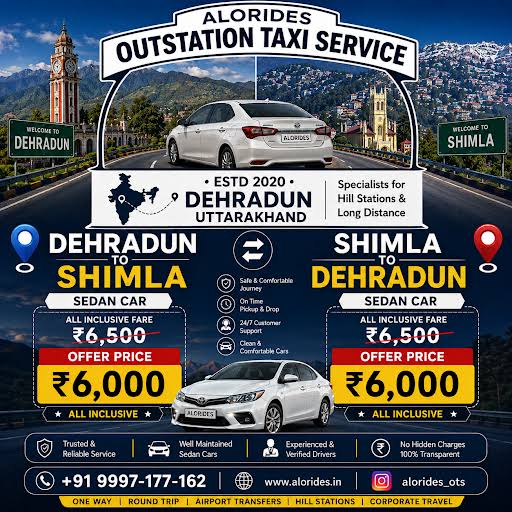 Dehradun to Shimla Taxi Service product image