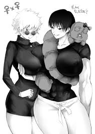 Rule 34 - 2females 2girls Abs Big Ass Big Breasts Buff Female Femalefemale  Female Focus Female Only Gender Transformation Genderswap (mtf) Grabbing  Breasts Holding Breast Jujutsu Jujutsu Kaisen Kaisen Lesbian Sex Muscular