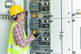 It will also decrease any chance of facing fines, for wiring not meeting all safety rules. Asian Maintenance Engineers Inspect Relay Protection System With Laptop Computer Bay Cont Emergency Electrician Electrician Electrical Problems