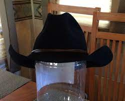 Vintage Restored Resistol Gus 4x Beaver Black Cowboy Hat Size7 Heat Sanitized Cowboy Hats Black Cowboy Hat Black Cowboys