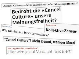 Cancel culture refers to the illiberal tendency to not only criticize or even insult someone who thinks differently but to actively demand institutional or personal consequences for her behavior. Canceln Wir Die Idee Der Cancel Culture Ubermedien