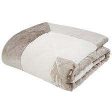 A bedspread is perfect for adding an extra layer of warmth during colder months or to transform a setting. Lattice Cut Velvet Luxury Natural Cream Duvet Cover Set Ideal Textiles