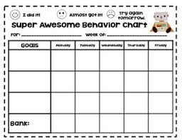 Behaviour Charts Worksheets Teaching Resources Tpt