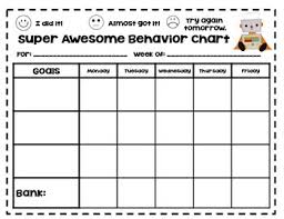 behaviour charts worksheets teaching resources tpt