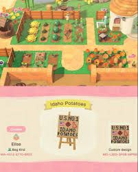 Idaho Potato Animal Crossing Design Farm In 2020