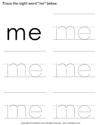 Download And Print Turtle Diary 39 S Sight Word Me Tracing Sheet Worksheet Ou Sight Word Flashcards Kindergarten Worksheets Sight Words Sight Word Worksheets