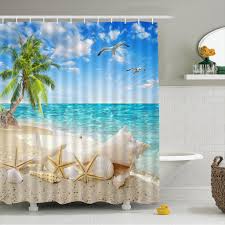 A palm tree bath set offers a perfect compromise. Buy New 180x180cm Coconut Tree Seashell Summer Beach Waterproof Polyester Shower Curtain Bath Valance With At Affordable Prices Free Shipping Real Reviews With Photos Joom