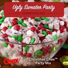 Christmas Chex Party Mix Recipe Christmas Food Christmas Snacks Christmas Desserts