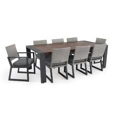 Minor 9 Piece Sunbrella Dining Set With Cushions Buy Outdoor Furniture Dining Set Outdoor Furniture Sets