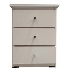 Offering both functionality and style, bedside tables enhance the design of your bedroom whilst adding storage. 3 Drawer Chest Of Drawers 420mm Wide Bedroom Clothes Storage Unit Riteway Budget Melamine White Bc 1