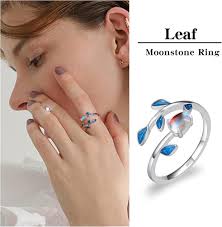 Anillo Pandora Anillo De Plata De Piedra Lunar Del Arco Iris, Piedra De  Luna Del Arco Anillos Mujer