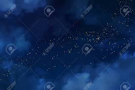 White plastic window with curtains, urban night view with sky, stars, clouds, crescent, silhouettes of city buildings. Magic Night Dark Blue Sky With Sparkling Stars Gold Glitter Powder Splash Vector Background Golden Scattered Dust Midnight Milky Way Navy Classic Blue Color Christmas Winter Texture With Clouds Royalty Free Cliparts
