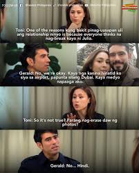 Gerald Anderson, nagsalita na sa totoong estado ng relasyon nila ni Julia  Barretto. Ito ay matapos kumalat ang rumors ng kanilang hiwalayan dahil sa  pag-erase ng photos nila. 'WE'RE OKAY' - saad