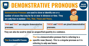 Demonstrative Pronouns Definition Examples Exercises Esl Grammar In 2020 Demonstrative Pronouns Pronoun Examples Pronoun