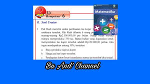 We did not find results for: Uji Kompetensi 6 B Soal Uraian No 1 4 Matematika Kelas 7 Bab 6 Aritmetika Sosial Youtube