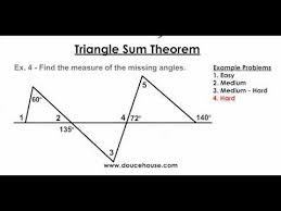 Triangle Sum Theorem Youtube Theorems Middle School Math Resources Middle School Math