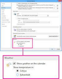 Next to the temperature, you will find the c and f symbols. Change The Temperature From Fahrenheit To Celsius Outlook