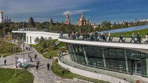 Zaryadye park is a landscape urban park located adjacent to red square in moscow, russia, on the site of the former rossiya hotel. Park Zaryade Invme