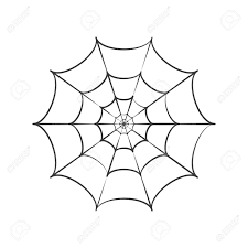 A background illustration featuring a vector spider web in black and white. Spider Web Illustration Vector Template Royalty Free Cliparts Vectors And Stock Illustration Image 153881829