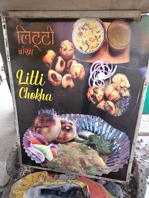 Savoring Patna's authentic street food, Litti Chokha, AI generated
