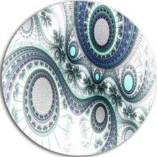 Large horchow outdoor mingling circles wall art decor plaque patio garden metal the metal wall art circles looks awesome on any wall at interior or exterior. Colorful Fractal Clockwork Modern Digital Art Disc Metal Wall Art Contemporary Metal Wall Art By Design Art Usa