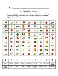 Activity With Fruits And Vegetables In French Based On Sudoku Teaching French Fun French Vocabulary Activities