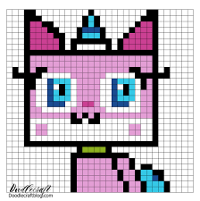 Free lego cross stitch patterns. Lego Unikitty Puppycorn Pixel Wall Art With Free Patterns