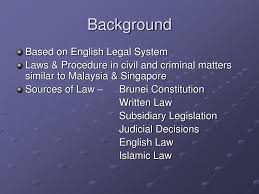 Start studying sources of malaysian law. Ppt Criminal Justice System In Brunei Darussalam Powerpoint Presentation Id 111564