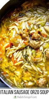 Italian Sausage Soup Instant Pot Or Stove The Kitchen Girl Recipe Easy Soup Recipes Soup Recipes Italian Sausage Soup