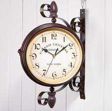 Maybe you would like to learn more about one of these? Double Sided Clocks Ailiebhaus Antique European Style Garden Station Clock Outdoor Wall Clock By Ailiebhaus Shop Online For Homeware In The United Arab Emirates