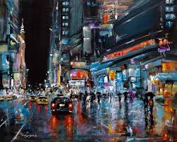 Discover more posts about dakur. New York City Walking In The Rain Painting In 2021 Walking In The Rain Architecture Painting Rain Painting