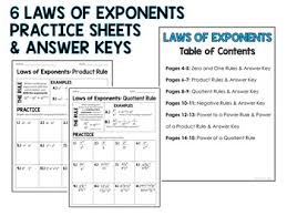 Remember that, when working in reverse from square to root, the. Practice Worksheet For Law Of Exponents Answers Worksheet List