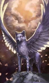 Image Result For Angel And Wolf Mythical Creatures Art Mythical Animal Mystical Animals
