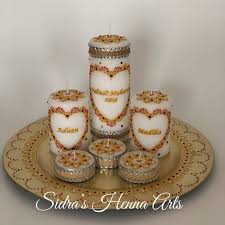 Personalised Henna Mehndi Candles Mehndi Candles Etsy Candles Henna Candles