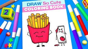 The 11 common stereotypes when it comes to starbucks coloring page. Draw So Cute French Fries Shefalitayal