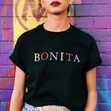 Bonita Spanish Shirt Latina Shirts Women Empowerment Etsy In 2021 Spanish Shirts Womens Shirts Latina Shirt