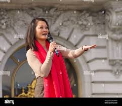 San Francisco, CA - Jan 18, 2020: City Assessor and Recorder, Carmen Chu,  speaking at the the Women's March rally. Designed to engage and empower all  Stock Photo - Alamy