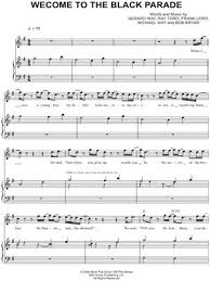 My Chemical Romance Welcome To The Black Parade Guitar My Chemical Romance Welcome To The Black Parade Sheet Music Download Print My Chemical Romance Sheet Music Cello Music